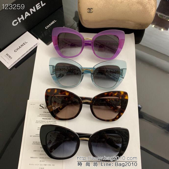 CHANEL香奈兒 19年開春新款 潮流爆款 時尚圓框太陽鏡 高品質 網紅潮款墨鏡  lly1352